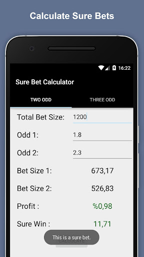 Sure Bet Calculator