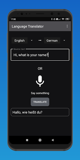 Android application Universal Language Translator screenshort