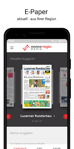 Android application Swiss Regiomedia E-Paper: Regi screenshort