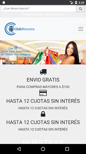 Android application Club Nuestra screenshort