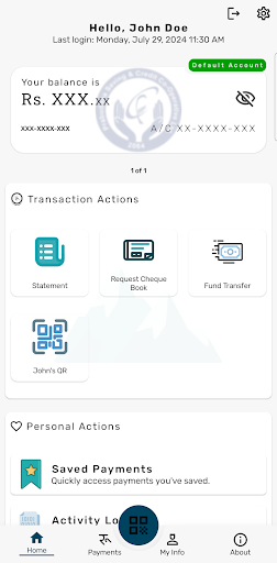 Android application Prabuddha Smart Banking screenshort