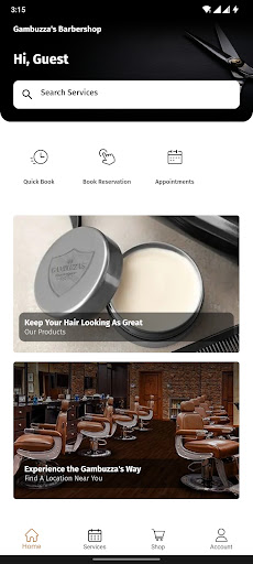 Android application Gambuzza’s Barbershop screenshort