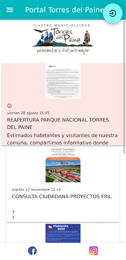 Android application Portal Tu Municipio screenshort