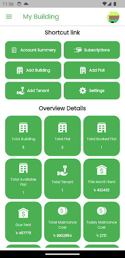 Android application MyBuilding screenshort
