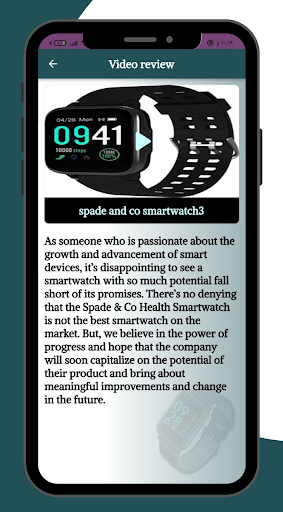 Android application spade and co smartwatch Guide screenshort