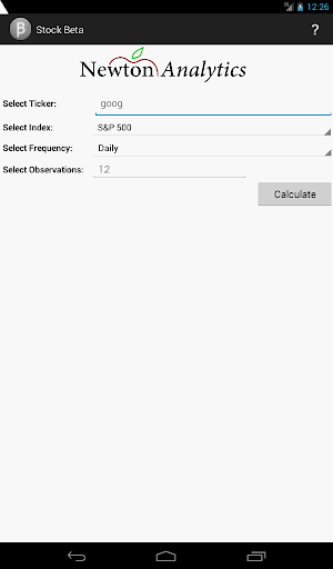 Stock Beta Screen 3
