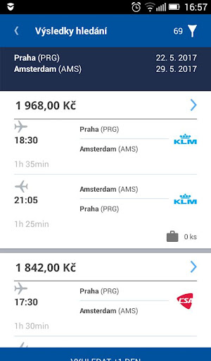 ORBIX Plane Tickets, Business Screen 2