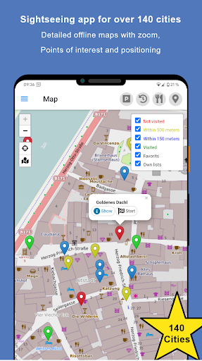 Android application Sightseeing Innsbruck screenshort