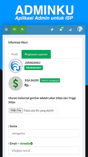AdminKU Screen 2