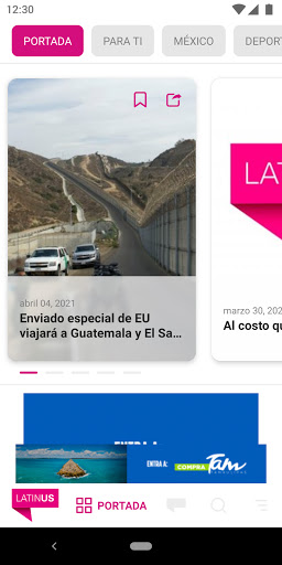 Android application Latinus screenshort