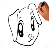 how to draw dogs icon
