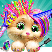 Pet Kitty Hair Salon Hairstyle Makeover