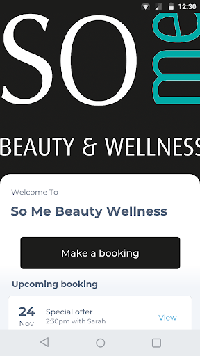 Android application So Me Beauty Wellness screenshort