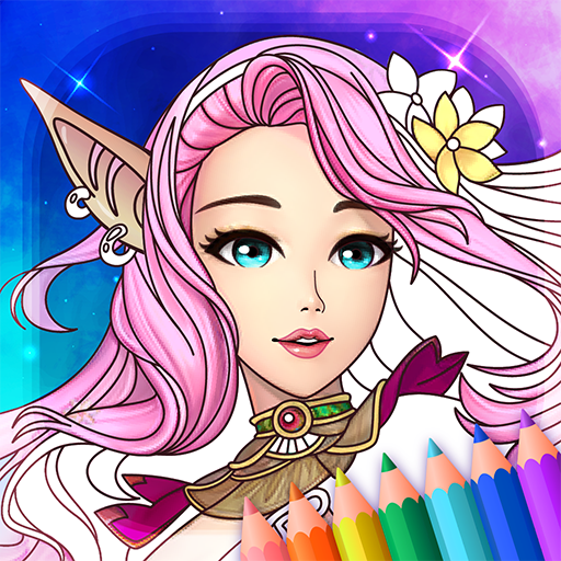 Fantasy Love Coloring Book logo