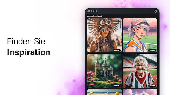 KI ARTA - Kunst-Generator Screenshot