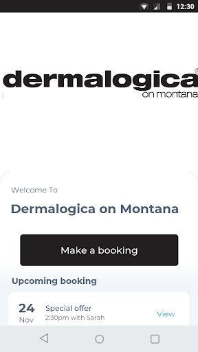 Android application Dermalogica on Montana screenshort