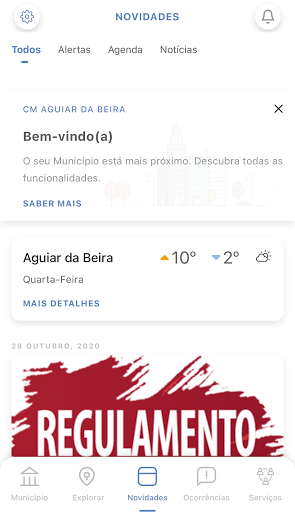 Android application Aguiar à vossa Beira screenshort