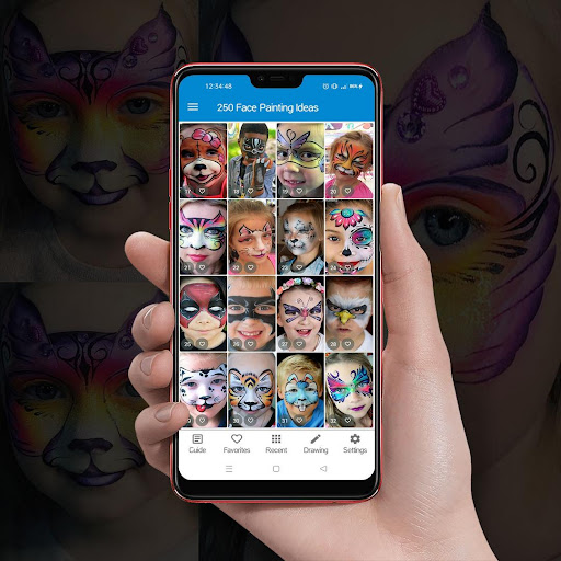 250 Cool Face Painting Ideas Screen 2