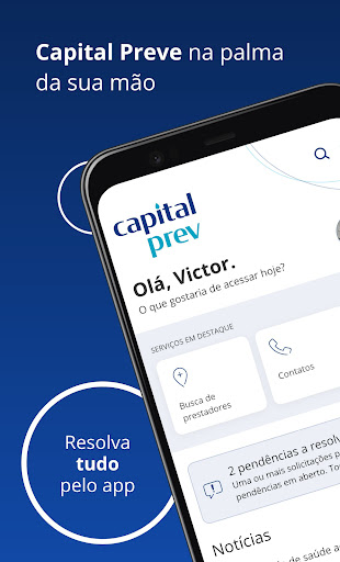 Android application Capital Prev Saúde screenshort
