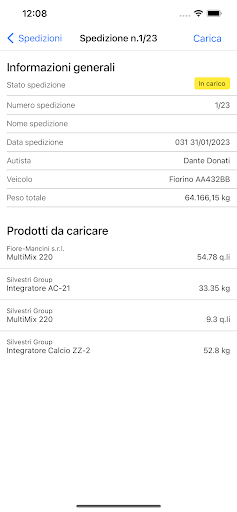QuattroApp - Warehouse Screen 3
