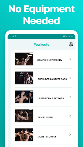 Upper Body Exercises for Men Screen 3