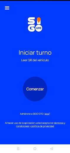 Android application SIGO Operador screenshort