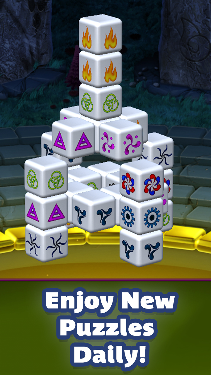 Android application Taptiles - 3D Mahjong Puzzle screenshort