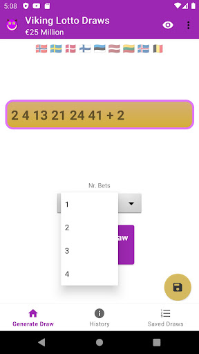 Lotto Viking Bets Screen 2