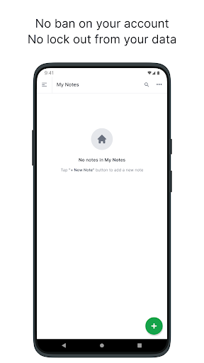 Screenshot of Justnote - Note Taking App