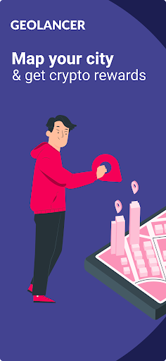Android application Geolancer: Get Crypto Rewards screenshort