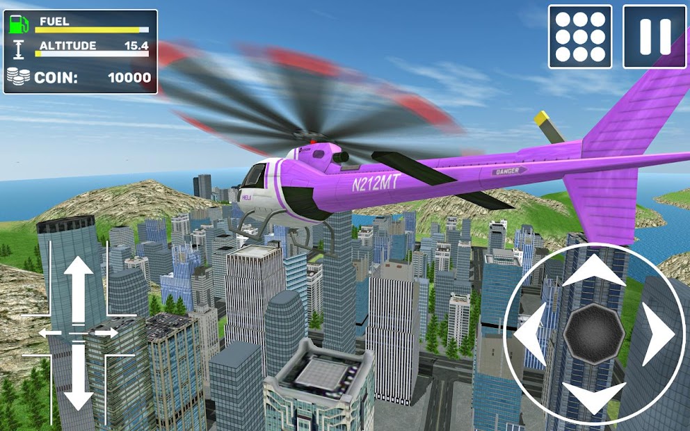 Captura de Pantalla 4 Free Helicopter Flying Simulator android