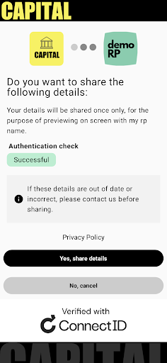Android application Mock Bank C screenshort