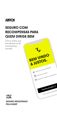Android application Justos: Seguro Auto Digital screenshort