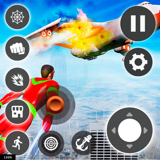 Flying Robot Games: Super Hero logo