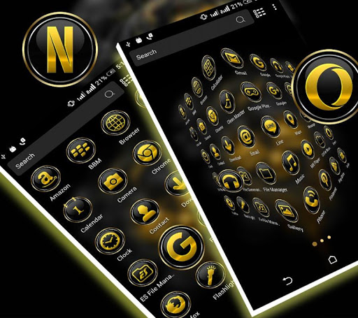 Gold Skull Launcher Theme Screen 2
