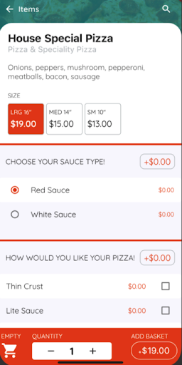 A-1 Pizza Hartford Screen 2