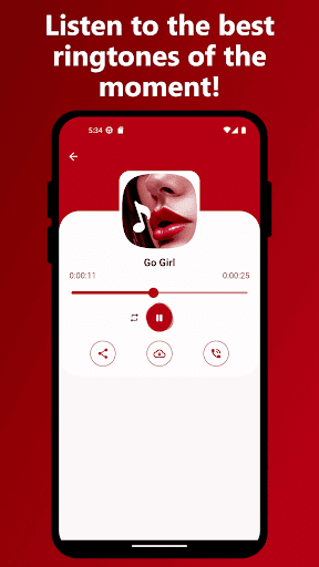 Android application Whistling ringtones screenshort