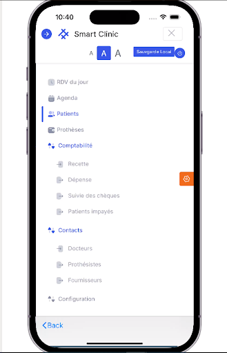 Android application Smart Clinic screenshort