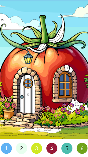 Miniature Color By Number Game Screen 3
