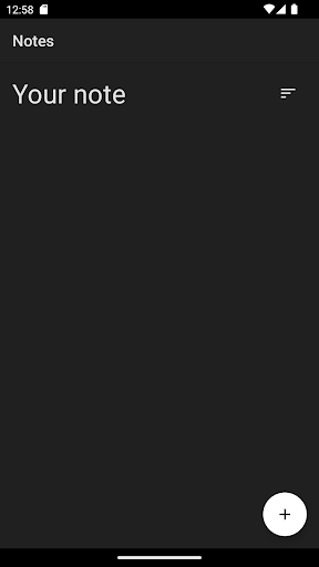 Android application Notes screenshort