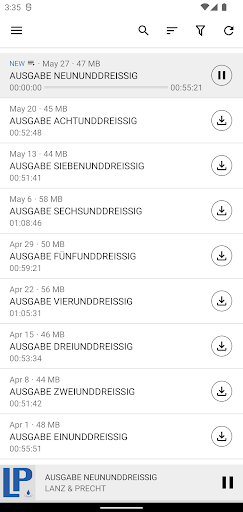 Android application Lanz & Precht screenshort