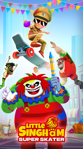 Little Singham Super Skater - Action - games