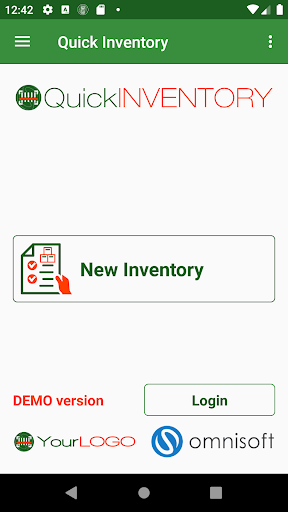 Android application Quick Inventory screenshort
