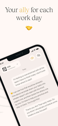 Kin, Your Personal AI Coach Screen 2