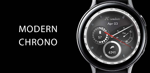 Android application Modern Chrono Watch Face screenshort