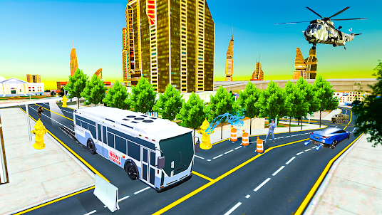 US Police Bus coach Simulator