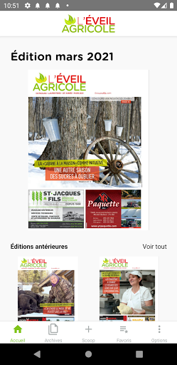 Android application L'Éveil agricole screenshort