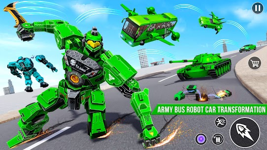 Army Bus Robot Car Game 3d Mod Apk (Unlimited Money) 1