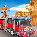 Cover Image of Download Fire Truck Driving: Helicopter Rescue 1.01 APK