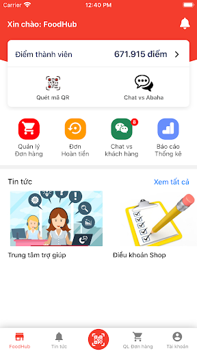 Android application HomeID Ban Quản lý screenshort
